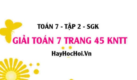 Giải Toán 7 trang 45 tập 2 Kết nối tri thức